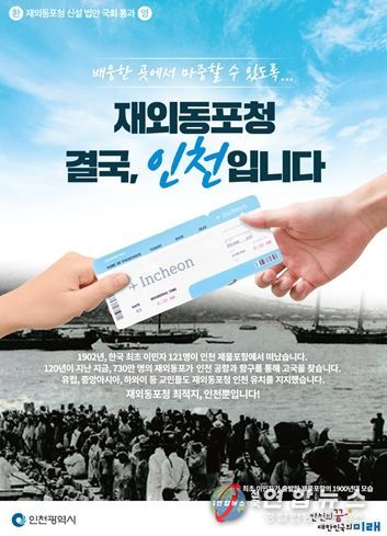 인천시민ㆍ재외동포 염원 담아 재외동포청 유치에 총력