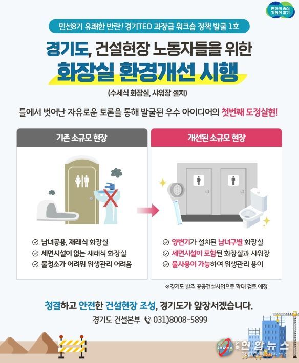 간이화장실 설치