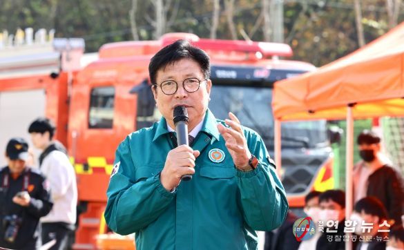 도성훈 인천광역시교육감, 인천서희학교 재난약자 Able 합동소방훈련 참여