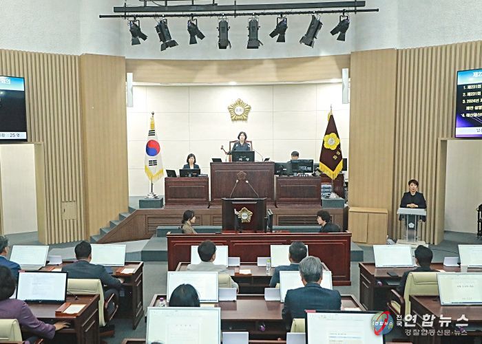 제231회 임시회 1차 본회의 전경