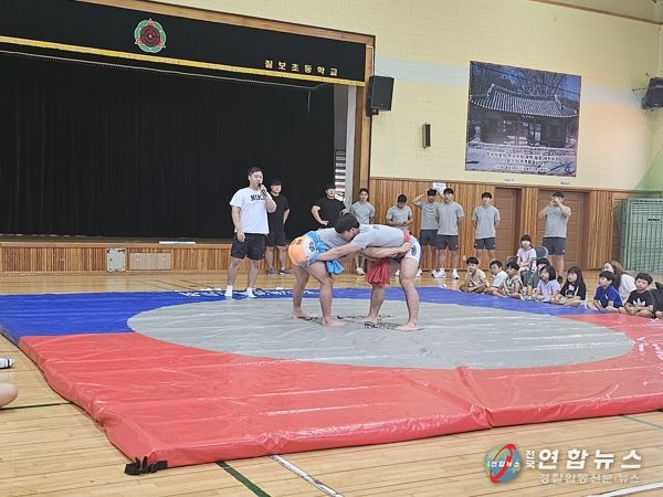 정읍 단풍미인씨름단, 칠보초등학교에서 재능 나눔