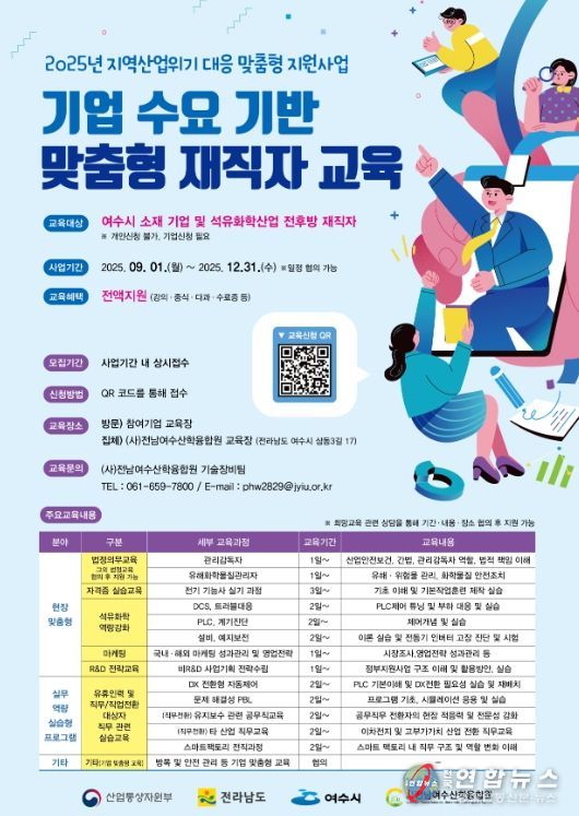 ‘기업 수요 기반 맞춤형 재직자 교육’ 포스터