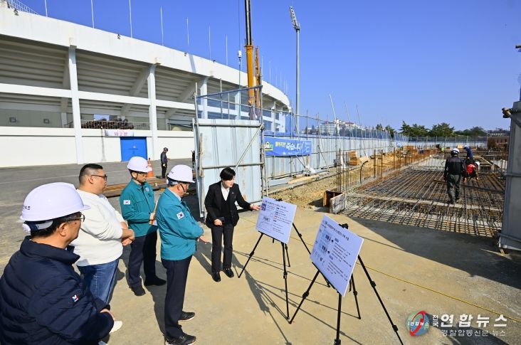 속초종합경기장 수소충전소 신축 ‘순항’