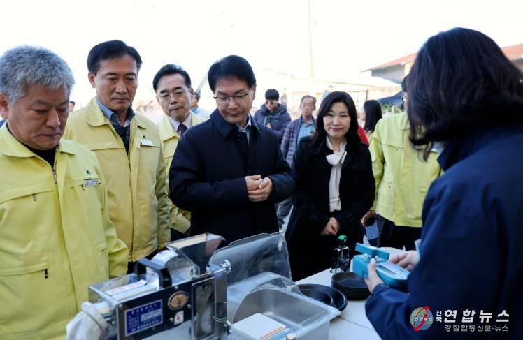 심덕섭 고창군수, 2025년산 공공비축미 수매현장 방문