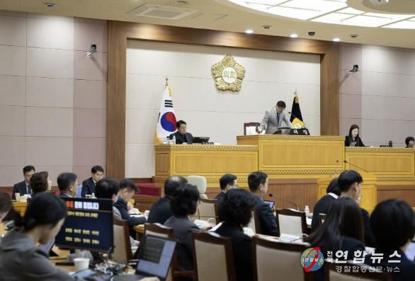 제382회 임시회 제7차 본회의가 열리고 있는 양주시의회 본회의장