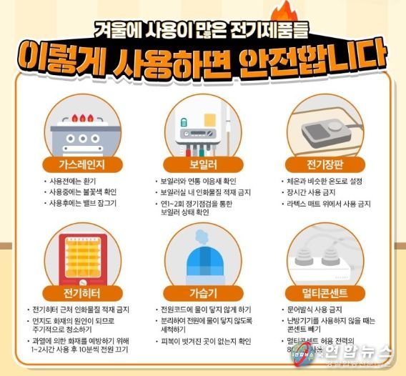 ‘안전한 겨울나기’, 어렵지 않습니다...파주소방서가 알려드립니다