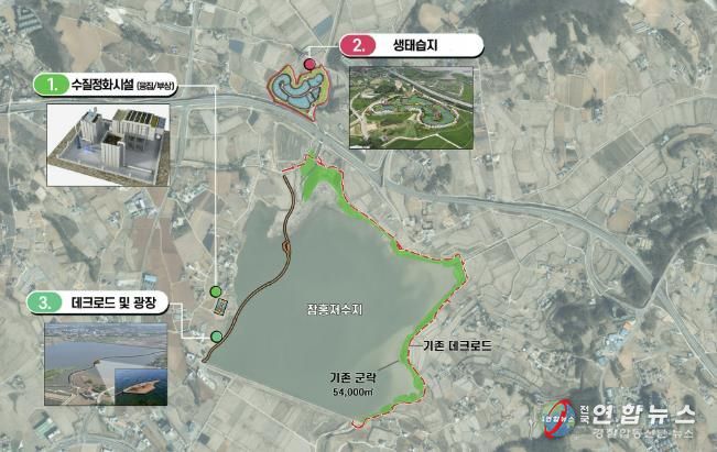 도심주변 친환경 호수 조성사업 조감도