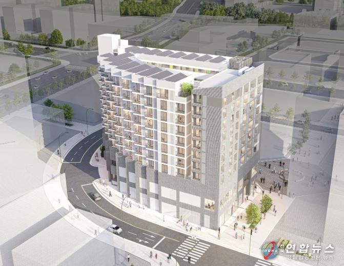 소하동 1342-5에 건설 중인 공공임대주택 조감도