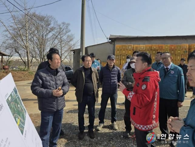 최재구 군수 현장답사 모습