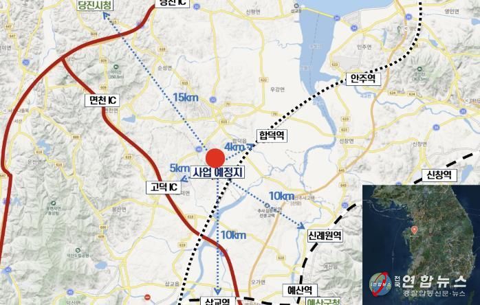 사업 예정 대상지 위치도